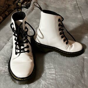 Doc martins white boots